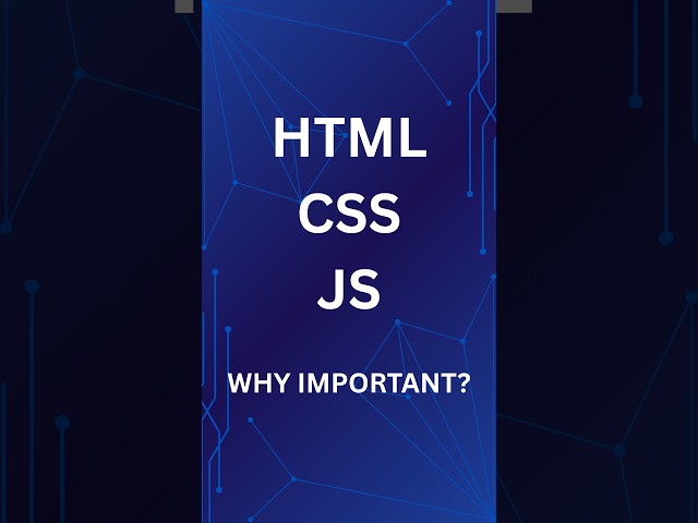 Why Learn HTML, CSS & JavaScript? | Beginner Guide