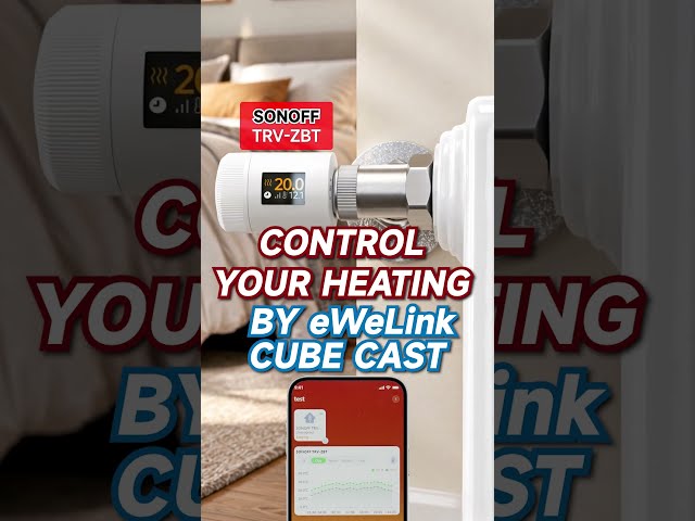 Control your heating locally in eWeLink CUBE. #smarthome  #sonoff  #thermostat