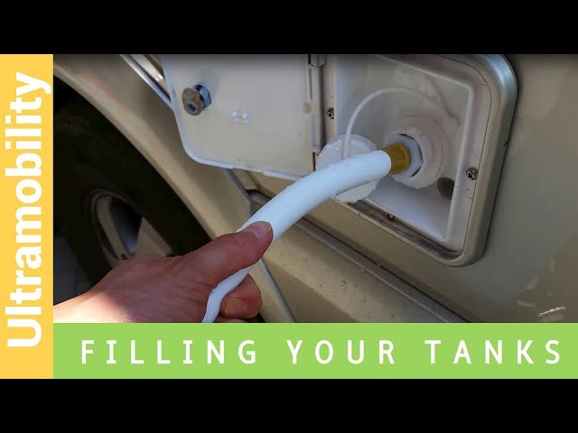 Filling the fresh water tank