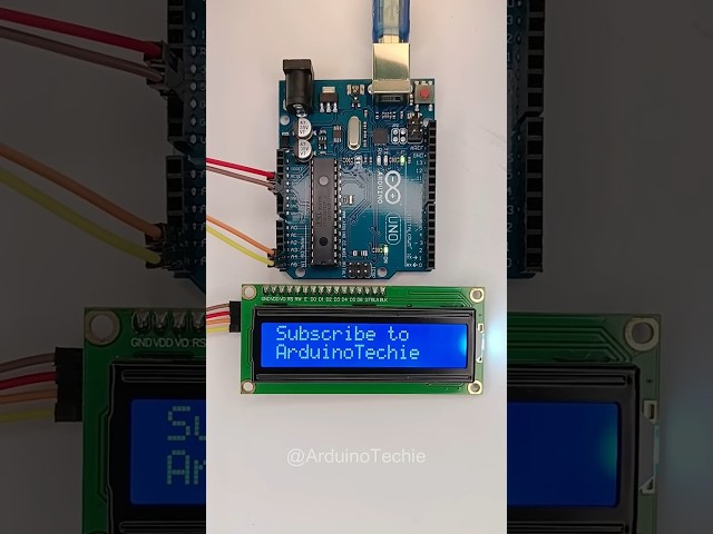 DIY Adruino I2C LCD | Arduino UNO