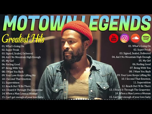 Motown Soul Legends 🎙️ Marvin Gaye, James Brown, Smokey Robinson ... | Greatest Hits of All Time