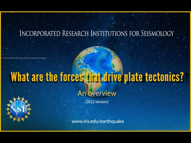 What Drives Plate Tectonics?  What are the forces involved?