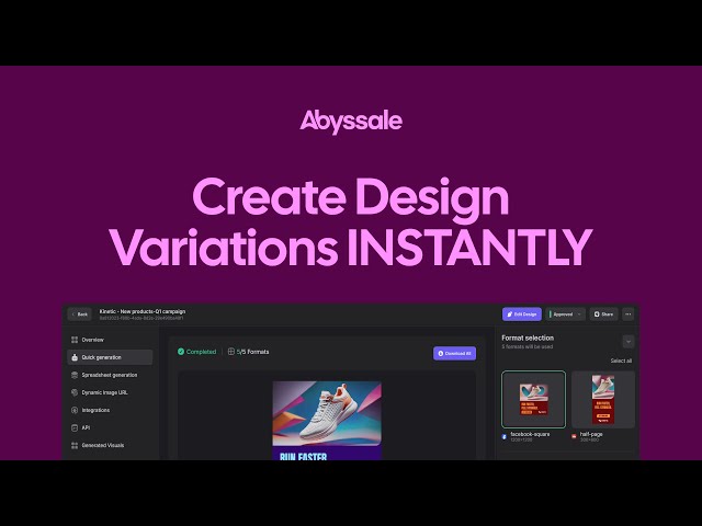 Abyssale Tutorial: Generate Design Variations in Seconds