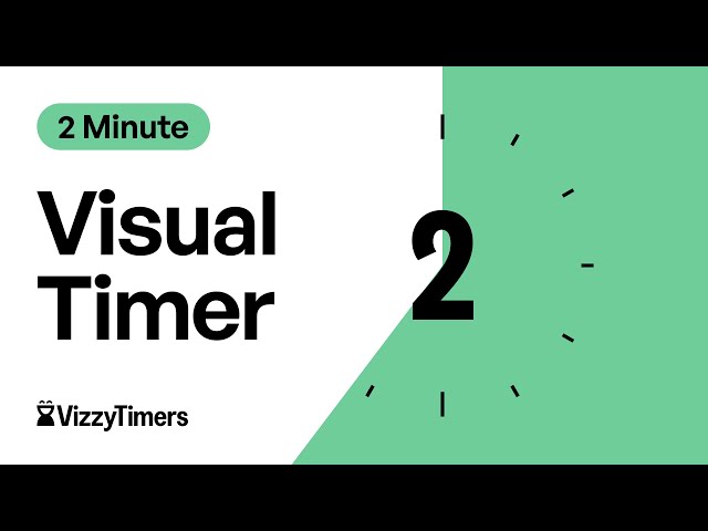 2 Minute Visual Countdown Timer For Classroom, Parents, Kids, ADHD focus, Workouts, by Vizzy Timers