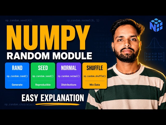 NumPy Random Module in Hindi | Seed, Distributions, Shuffle for ML | Dummy Datasets Tutorial
