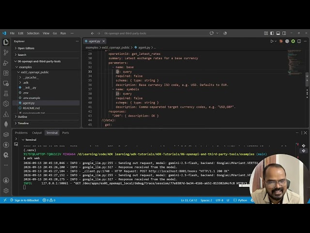 Google ADK Tutorial 06 :  Turn Any REST API into an AI Agent Tool  ( OpenAPI  + LangChain ) !!