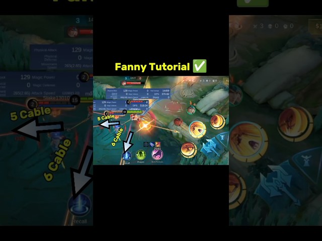 Fanny Cable Tutorial Mobile Legends #mlbb #ml2b #fannymlbb #mlbbfanny #mobilelegends