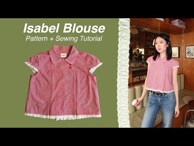 We have pinterest top at home | Isabel Blouse Sewing tutorial