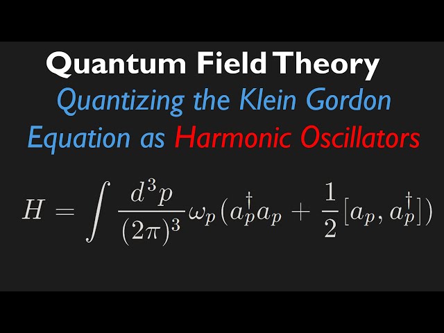 Quantizing the Klein-Gordon Field as Harmonic Oscillators - FULLY EXPLAINED!