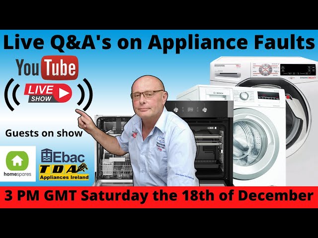 Live Q&A's on Appliance Repairs