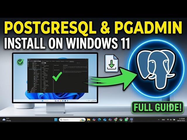 How To Download & Install PostgreSQL & PgAdmin 4 In Windows 11/10 (2026)?
