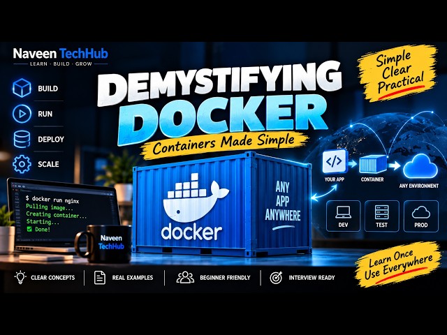 Demystifying Docker for Beginners | Containers, Images & Docker Explained Simply