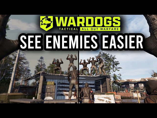 Wardogs The BEST Settings to SEE Enemies EASIER