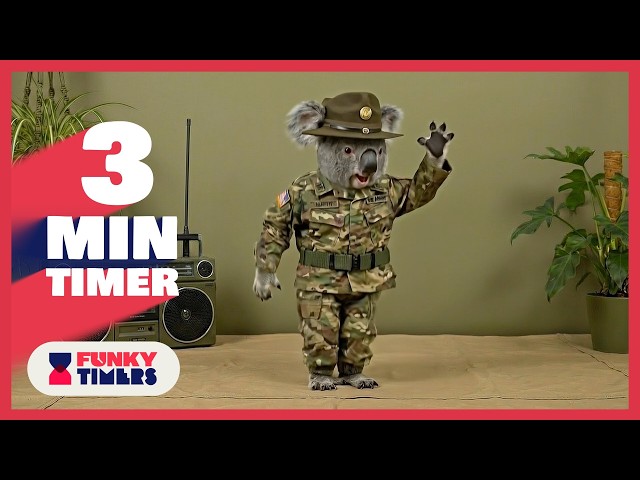 3 Minute Animal Dance Countdown Timer | 4K Timer