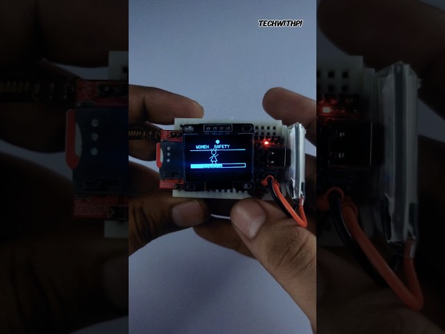 🔥 Build a Smart Women Safety Device | ESP32 + SIM800L#WomenSafety #ESP32 #SIM800L #DIY #Electronics