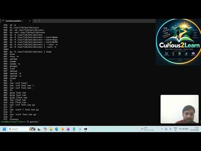 Day2: Linux Commands Every Beginner Should Know🐧|CPU, Memory, Disk, Users & Network | Curious2Learn
