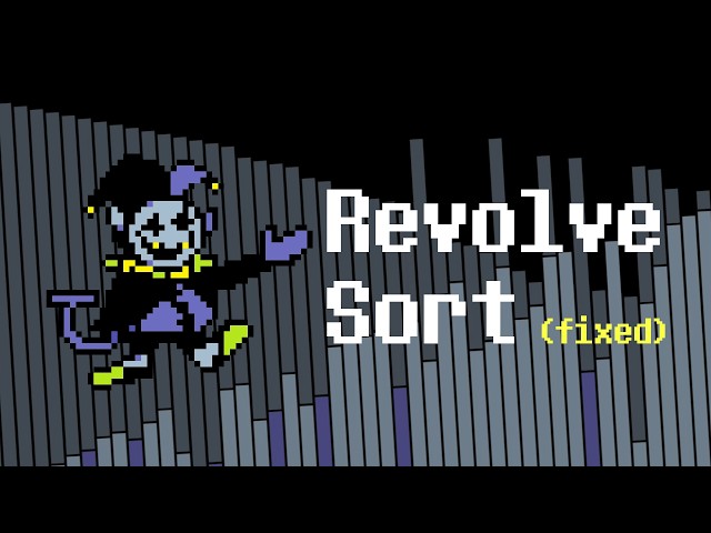 The World Revolving but it's a (real) sorting algorithm but the audio is fixed