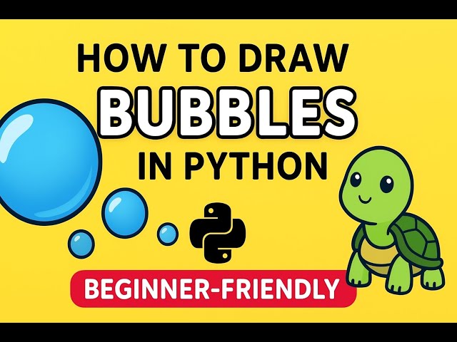 Colourful Bubbles  with Python Turtle | Episode - 6