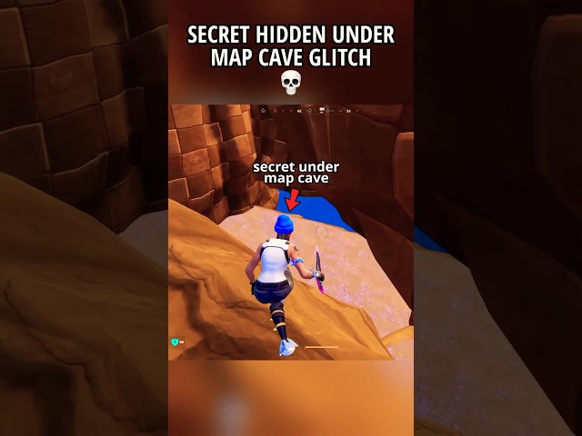 SECRET HIDDEN UNDER MAP CAVE GLITCH in Fortnite Chapter 7 Season 4 💀 #fortnite #shorts #gaming