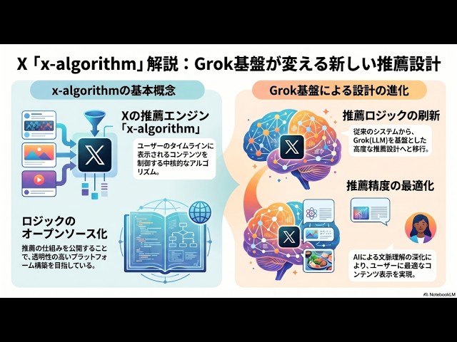 X「x-algorithm」を解説｜Grok基盤で変わった推薦設計