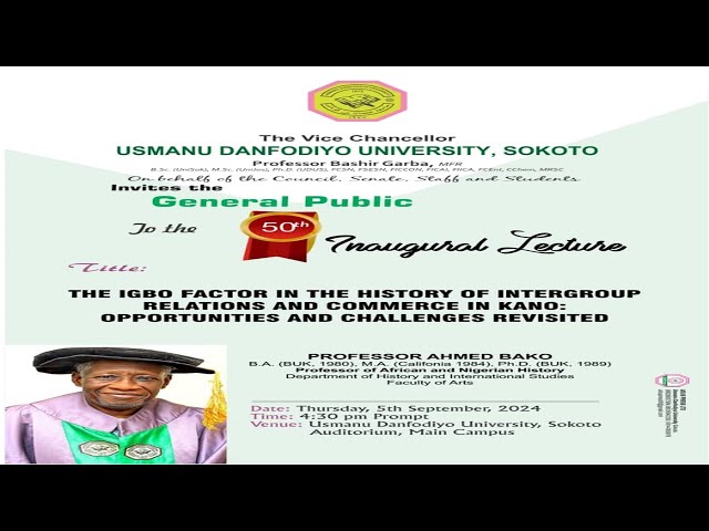 THE IGBO FACTOR IN THE HISTORY OF INTER GROUP RELATIONS& COMMERCE IN KANO OPPORTUNITIES  &CHALLENGES