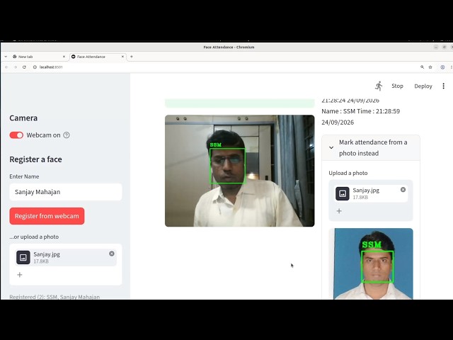 FastAPI with Streamlit Attendance System