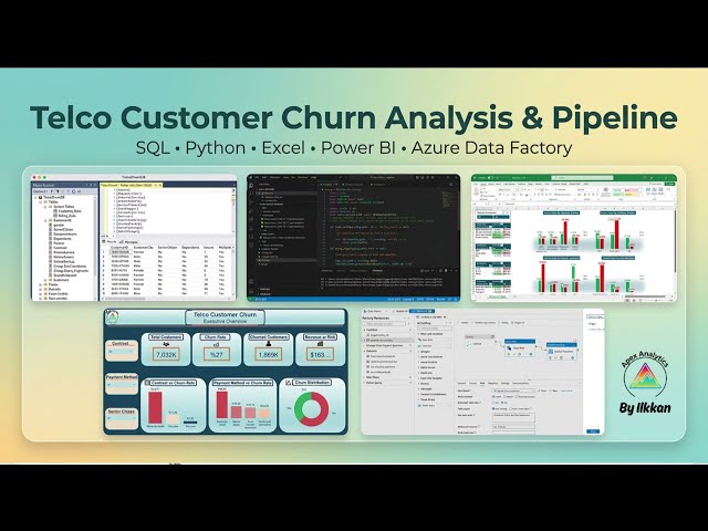 End‑to‑End Churn Analysis with SQL, Azure Data Factory and Power BI | Data Analyst Portfolio Project