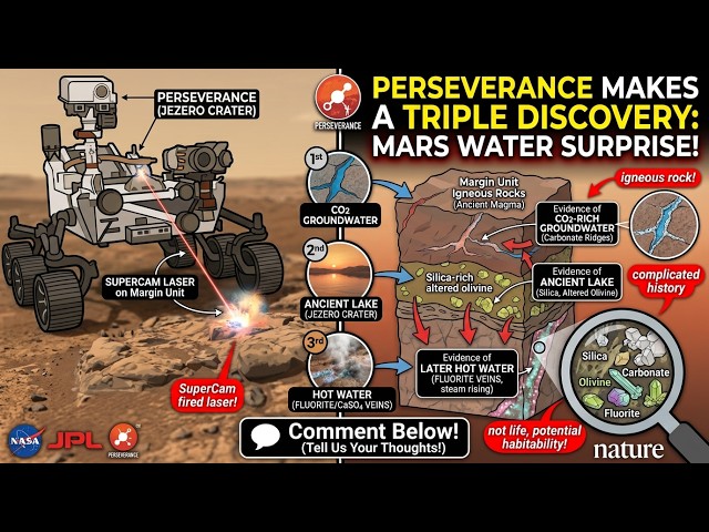 Perseverance Finds Evidence of Groundwater, an Ancient Lake, and Hot Water on Mars