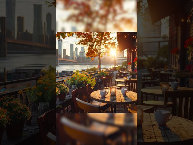 Enjoy Peaceful Morning Weekend with New York Cafe #relax #jazzmusic#NYC #jazzcafeambience