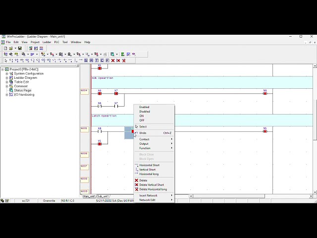 Simulating Basic Logic Gates and Latch Function in WinProladder: A Step-by-Step Guide