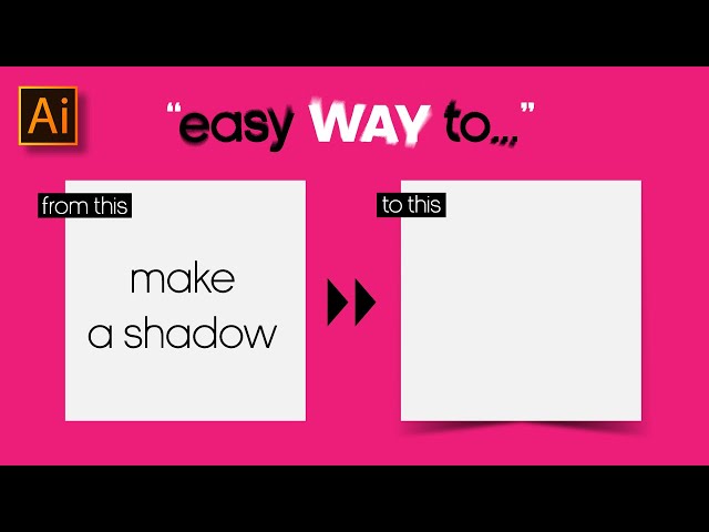 HOW TO DRAW A REALISTIC SHADOW? ADOBE ILLUSTRATOR TUTORIAL.