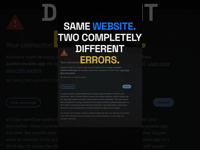 Why My Website Worked on Hotspot but Failed on Wi-Fi