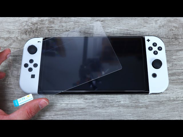 Nintendo Switch OLED - How To Install Glass Screen Protector