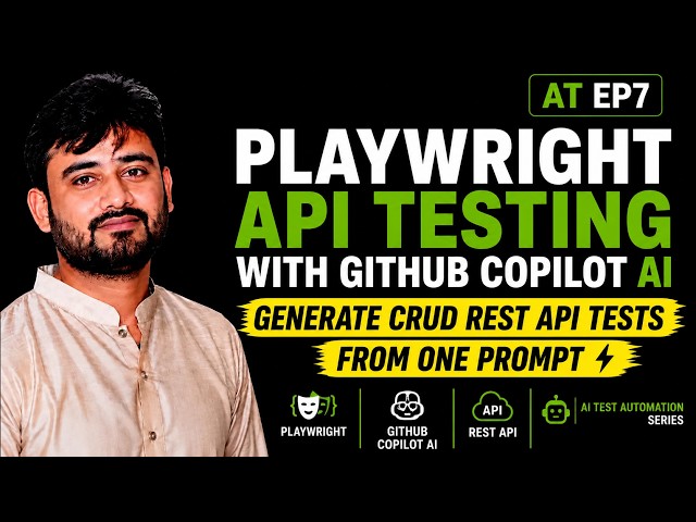 Playwright API Testing with GitHub Copilot AI | Generate CRUD REST API Tests from One Prompt