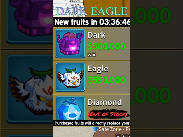 Dark  fruit on stock #roblox #bloxfurit