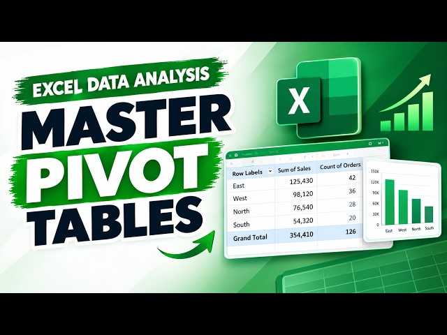 Master Pivot Tables in Excel | Analyze Data FAST #excel #tutorial #pivottable