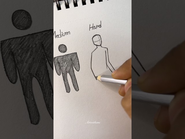 Draw Stickman Body Easy to Hard #art #drawing #stickman #howtodraw #tutorial #fyp