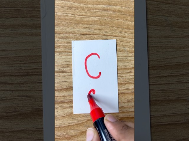 easy letter drawing C c