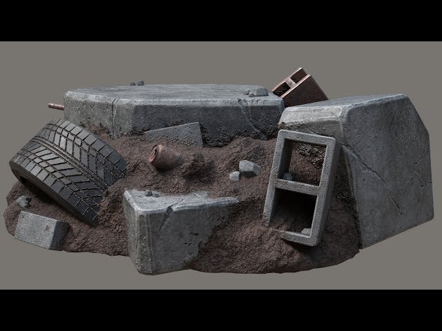 Stylized Environment Props: Maya Modeling, Z-brush Sculpting, Substance Painter Texturing.