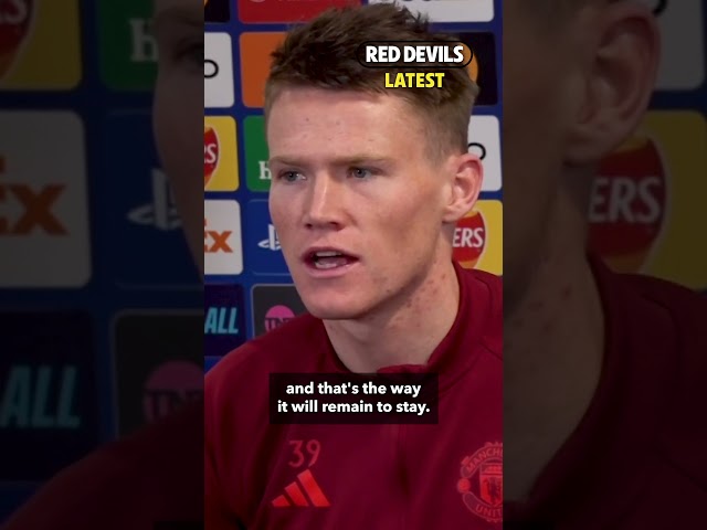 'The boys are firmly behind the manager!' | Scott McTominay