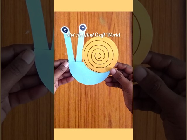 How to make paper Snail 🐌 easy Paper craft #shorts