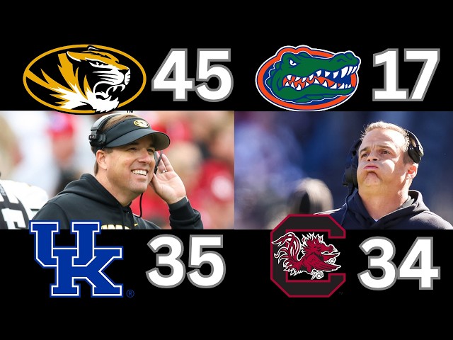 Mizzou HUMBLES Florida, Kentucky STUN South Carolina