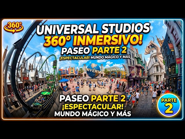 Universal Studios Hollywood 360° 🌎 | An Immersive Walk Through the Theme Park – Part 2