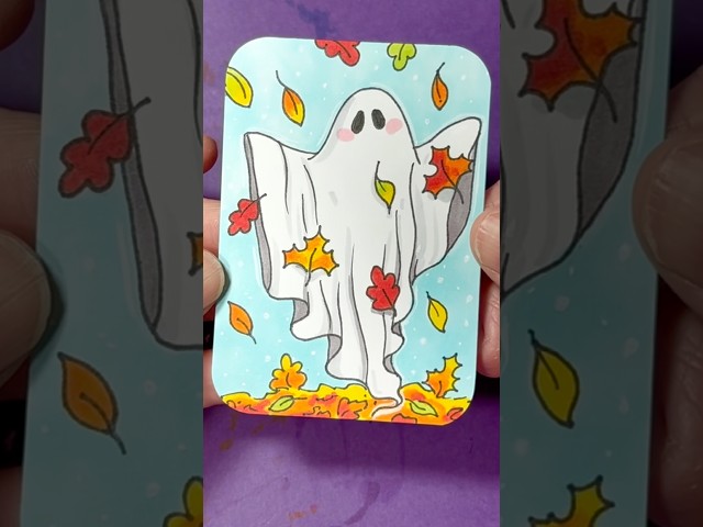 drawing 100 spooky art cards π» 72