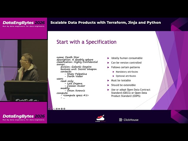 Scalable Data Products with Terraform, Jinja and Python