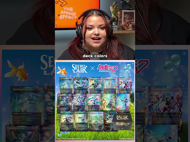 The Miku deck from Magic: The Gathering and Secret Lair is coming soon!