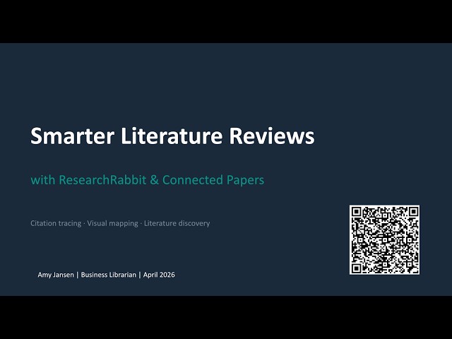 Using ResearchRabbit and Connected Papers for Smarter Literature Reviews