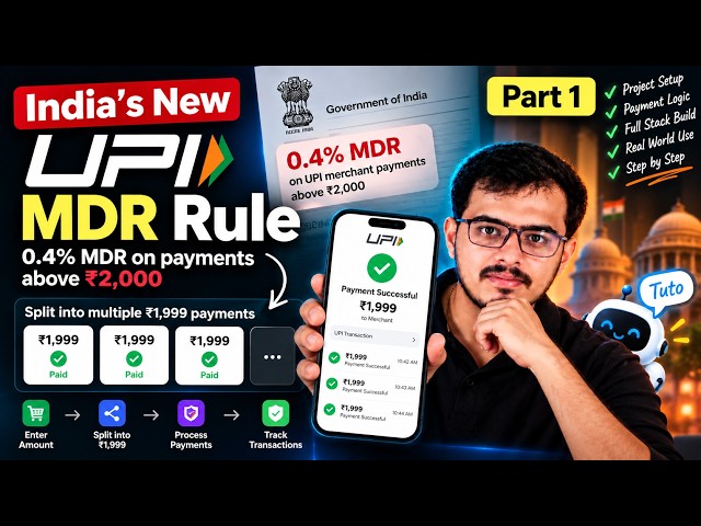 New UPI MDR Rule? I'm Building a Payment Splitter | Part 1