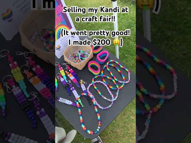 Check out my Etsy and Depop in my bio!! #kandi #bracelet #ponybeads #smallbusiness #etsyshop #plur