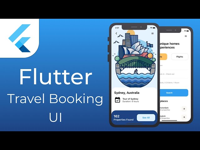 Flutter Travel Booking UI | Speed Code